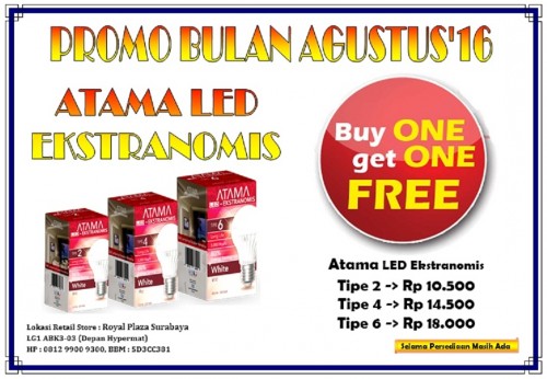 Promo Bulan Agustus! Paket Buy One Get One Free (BOGOF)